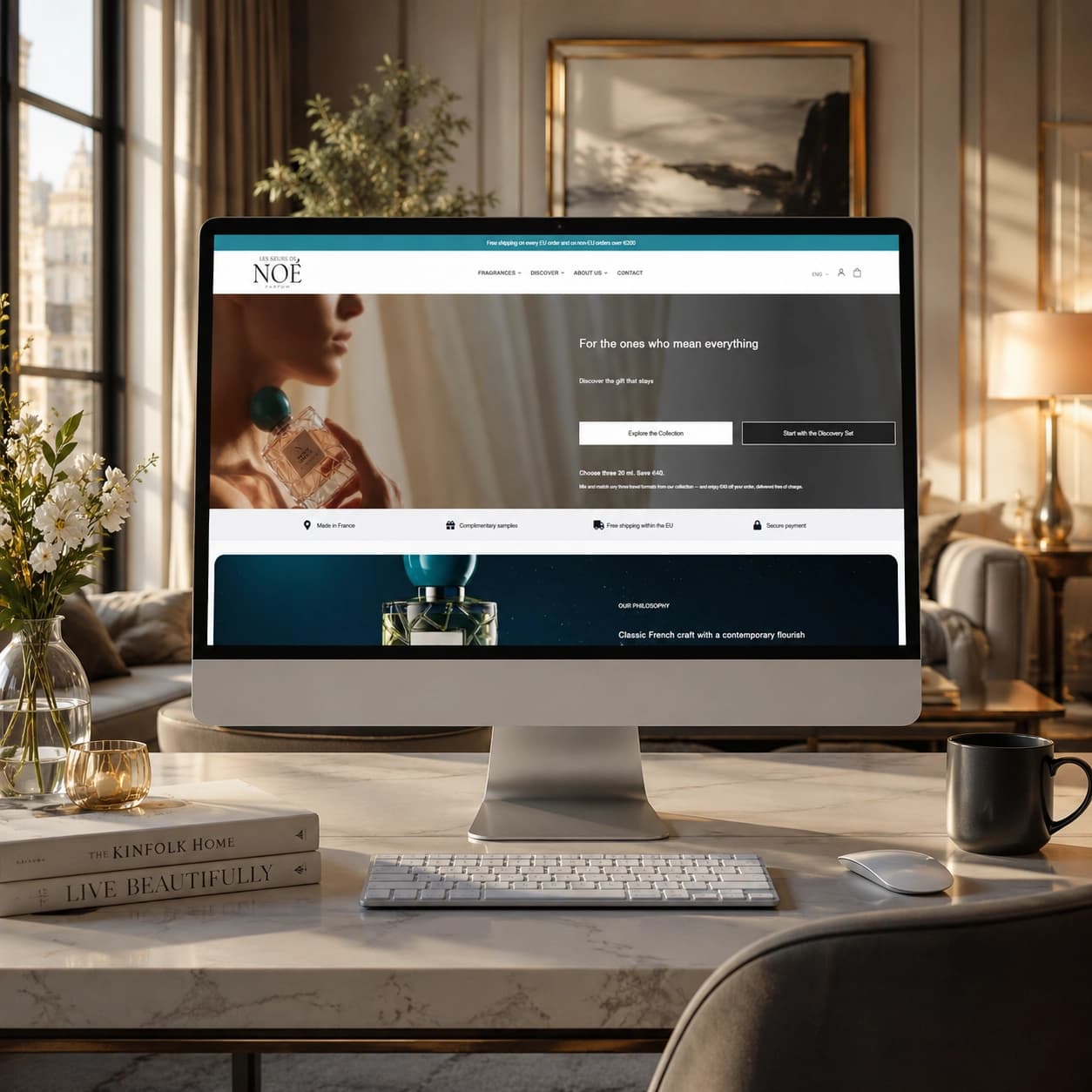 Boutique e-commerce Les Sœurs de Noé — lessoeursdenoe.com, réalisée par EasyOnWeb