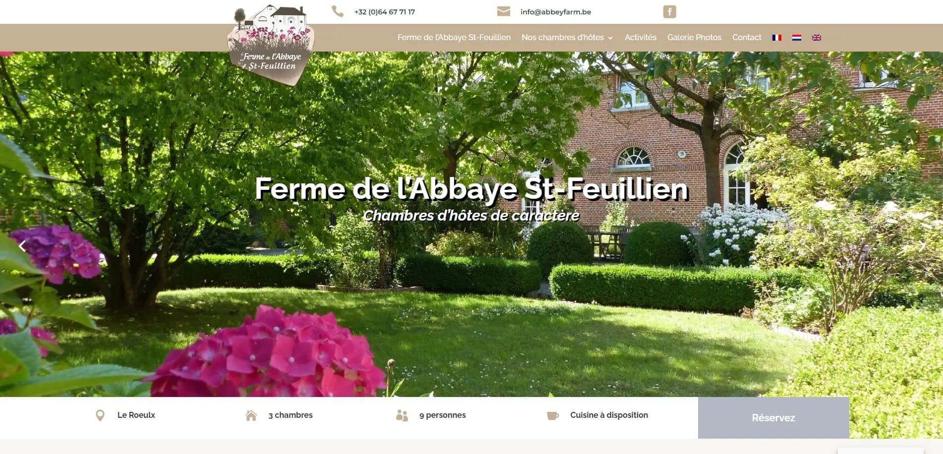 Nouveau site Abbeyfarm après la refonte