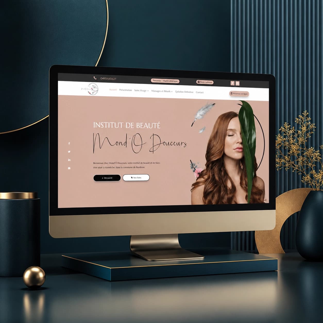Site web Mond'Ô Douceurs — mondodouceurs.be, réalisé par Easy On Web